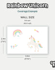 Rainbow Unicorn Wall Decal - DW6. Fantasy Decals