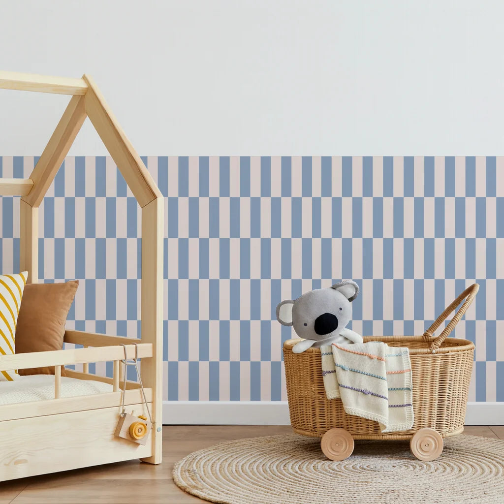 Rectangle Wall Panels - Light Pink & Blue - DW11.