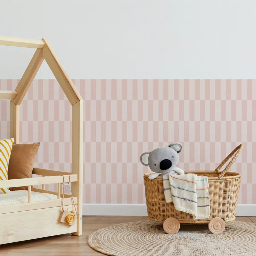 Rectangle Wall Panels - Light Pink & - DW11.
