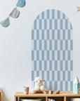 Rectangular Patterned Arch Wall Decals - Medium / Blue
