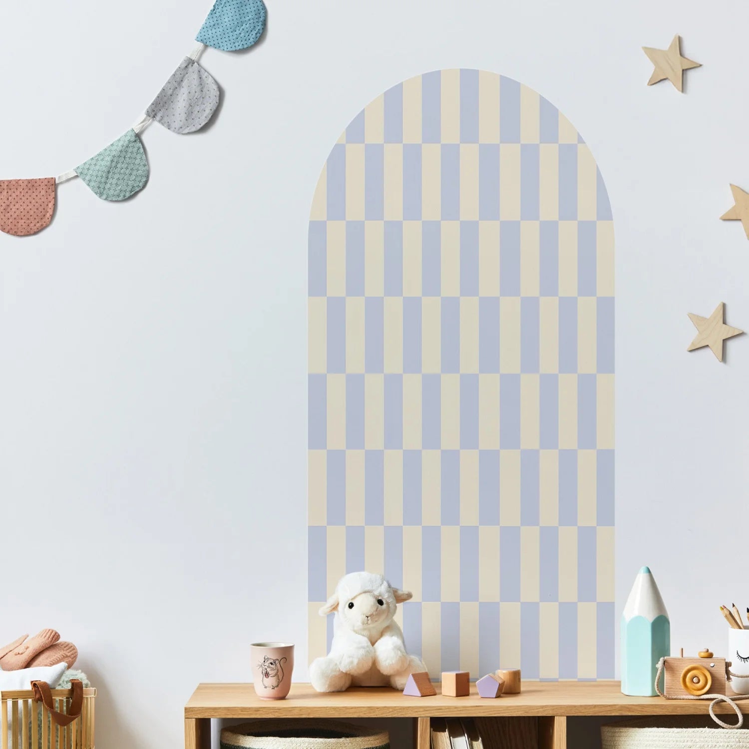 Rectangular Patterned Arch Wall Decals - Medium / Butter &amp;