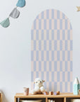 Rectangular Patterned Arch Wall Decals - Medium / Pink &