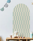 Rectangular Patterned Arch Wall Decals - Medium / Sage &