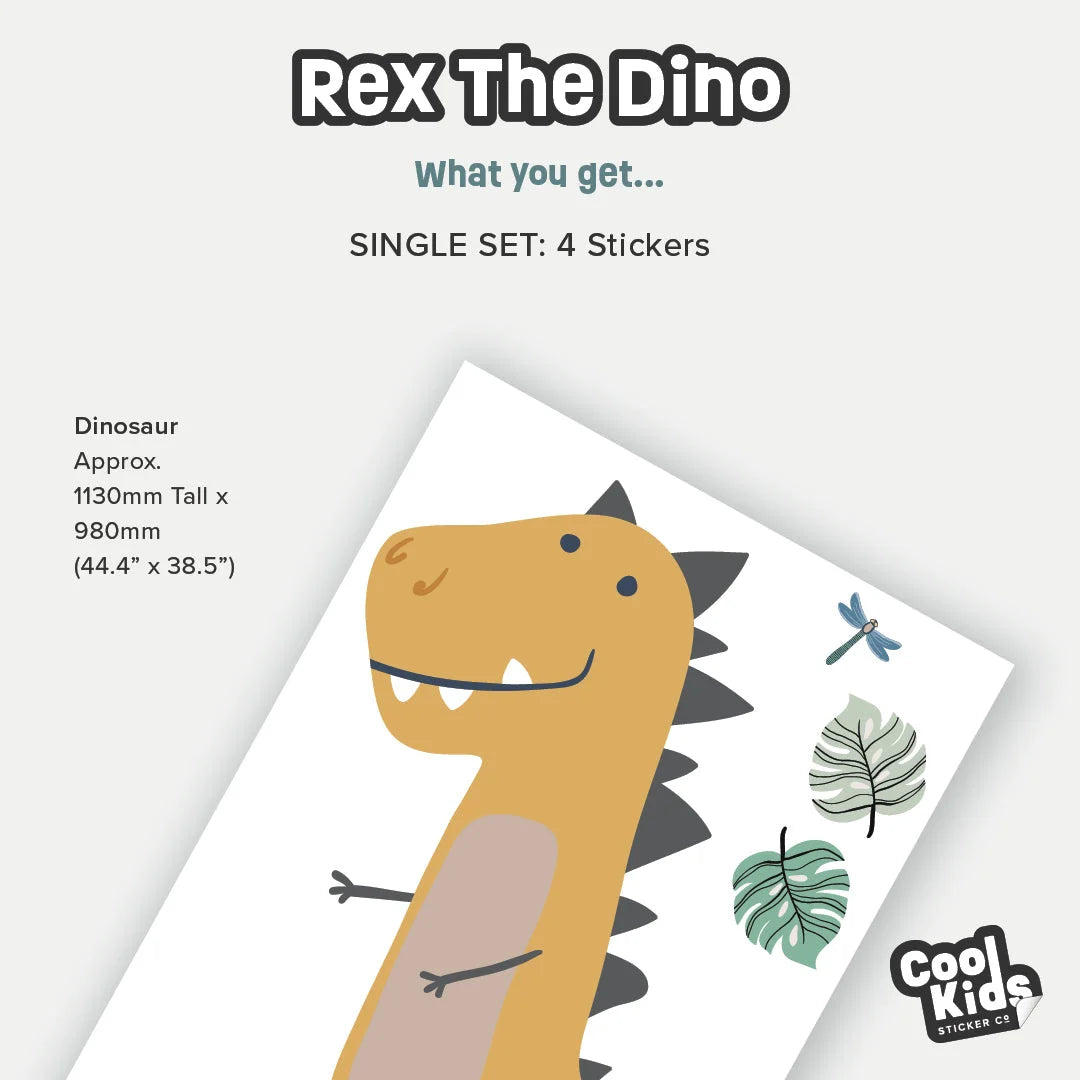 Rex The Dino Wall Decal - Decals - Animals