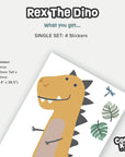 Rex The Dino Wall Decal - Decals - Animals