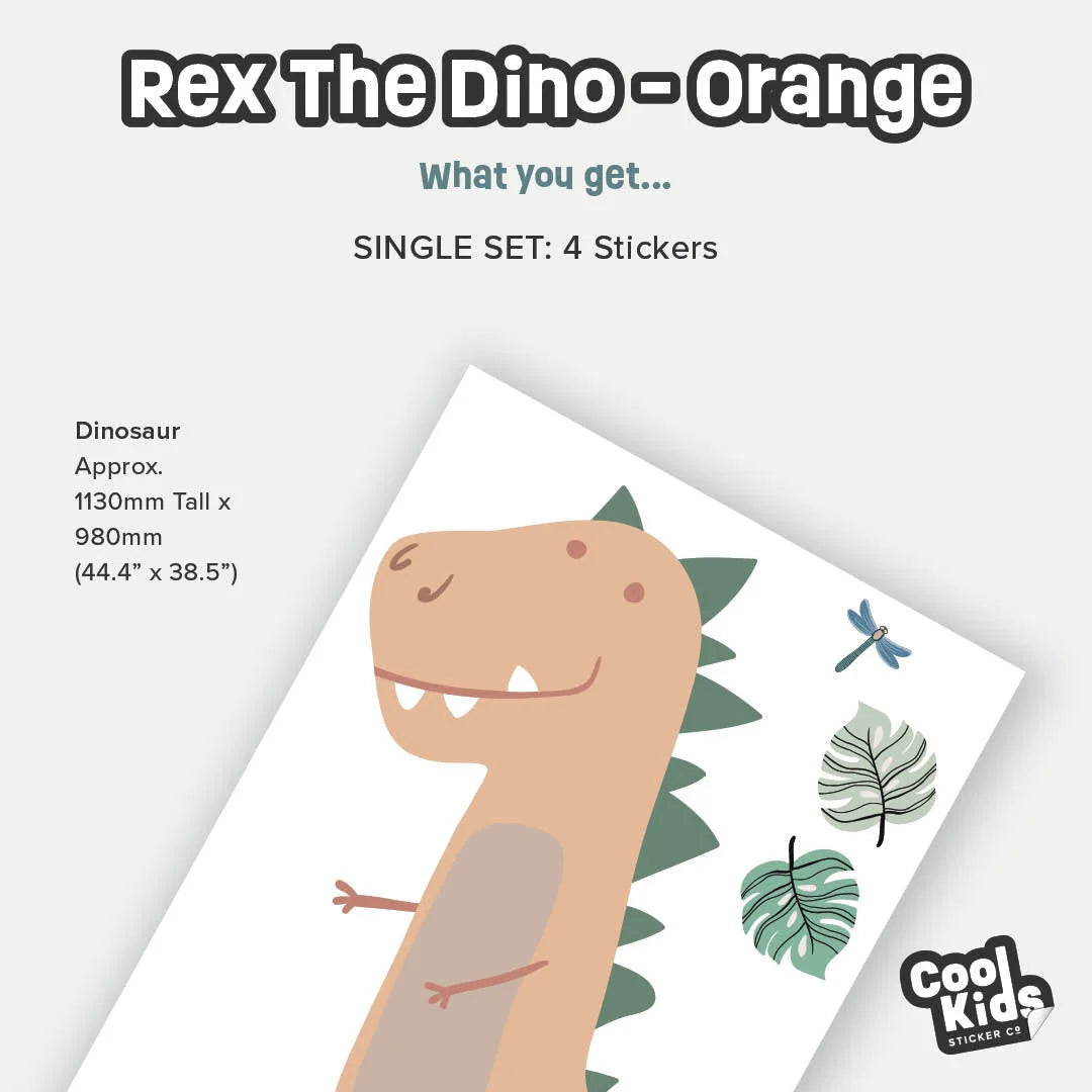 Rex The Dino Wall Decal - Decals - Animals