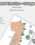 Rex The Dino Wall Decal - Decals - Animals