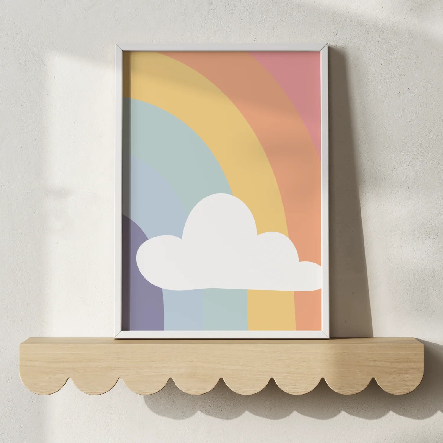 Right Rainbow Cloud Wall Print - WP1. Prints