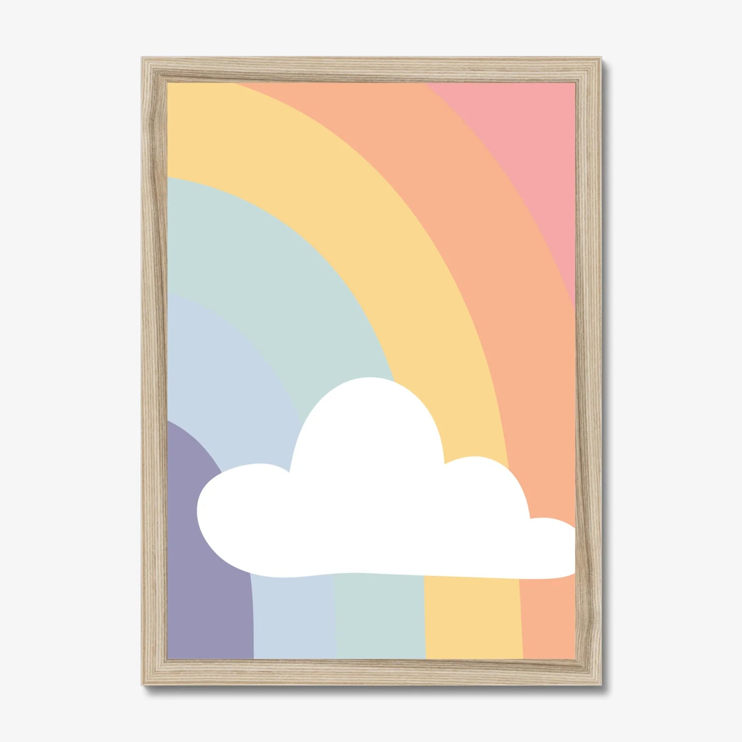 Right Rainbow Cloud Wall Print - WP1. Prints