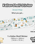 Kallax Shelf Road Map Decal - Furniture Decals - Kallax