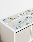 Kallax Shelf Road Map Decal - Furniture Decals - Kallax