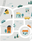 Kallax Shelf Road Map Decal - Furniture Decals - Kallax