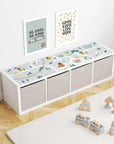 Kallax Shelf Road Map Decal - Furniture Decals - Kallax