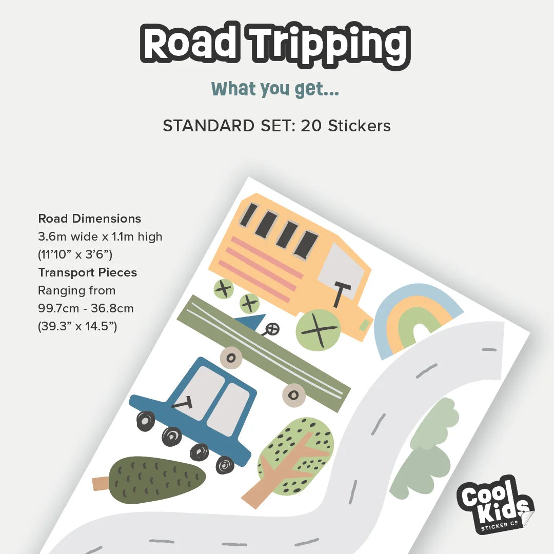 Road Tripping Wall Decals - DW9. Transport Decals