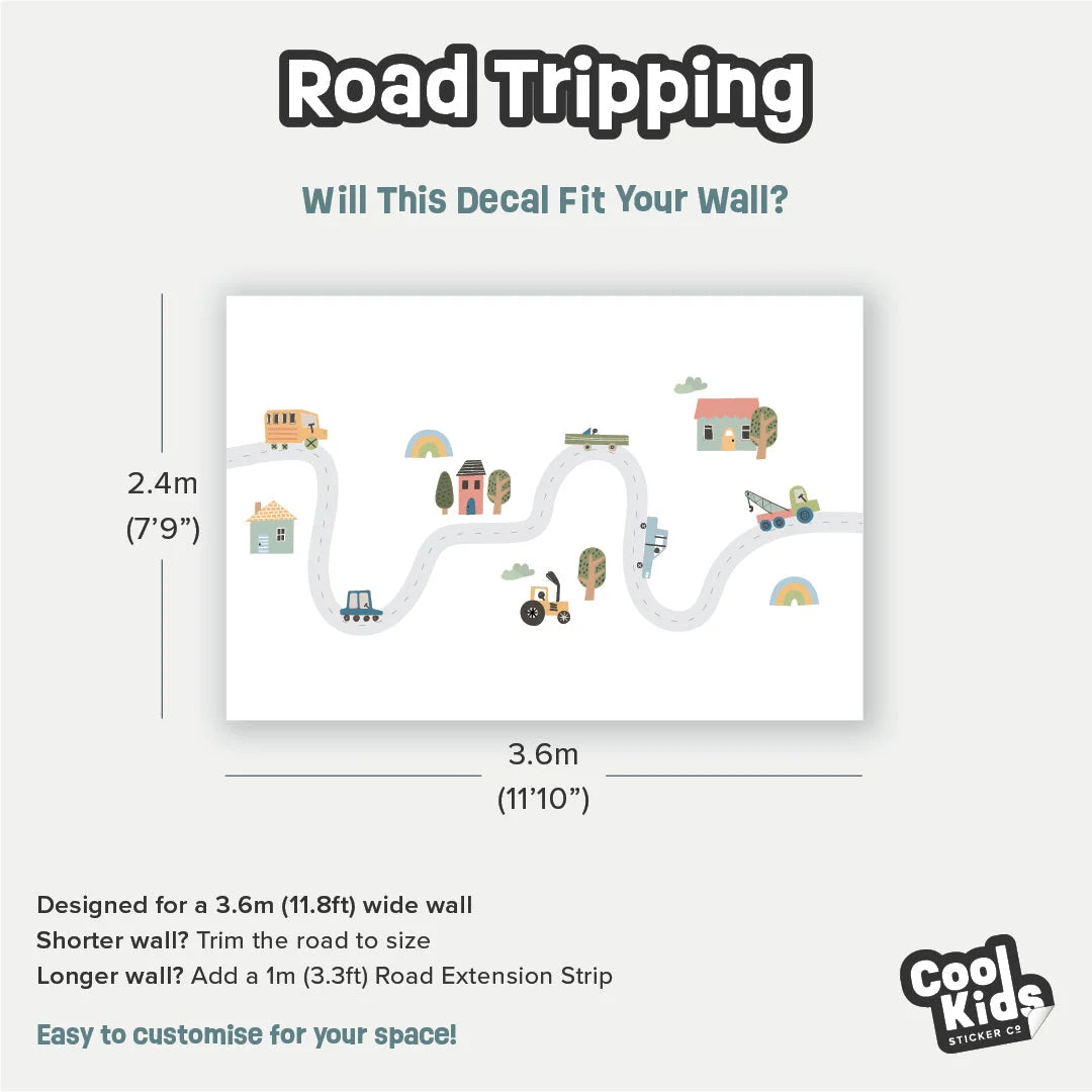 Road Tripping Wall Decals - DW9. Transport Decals