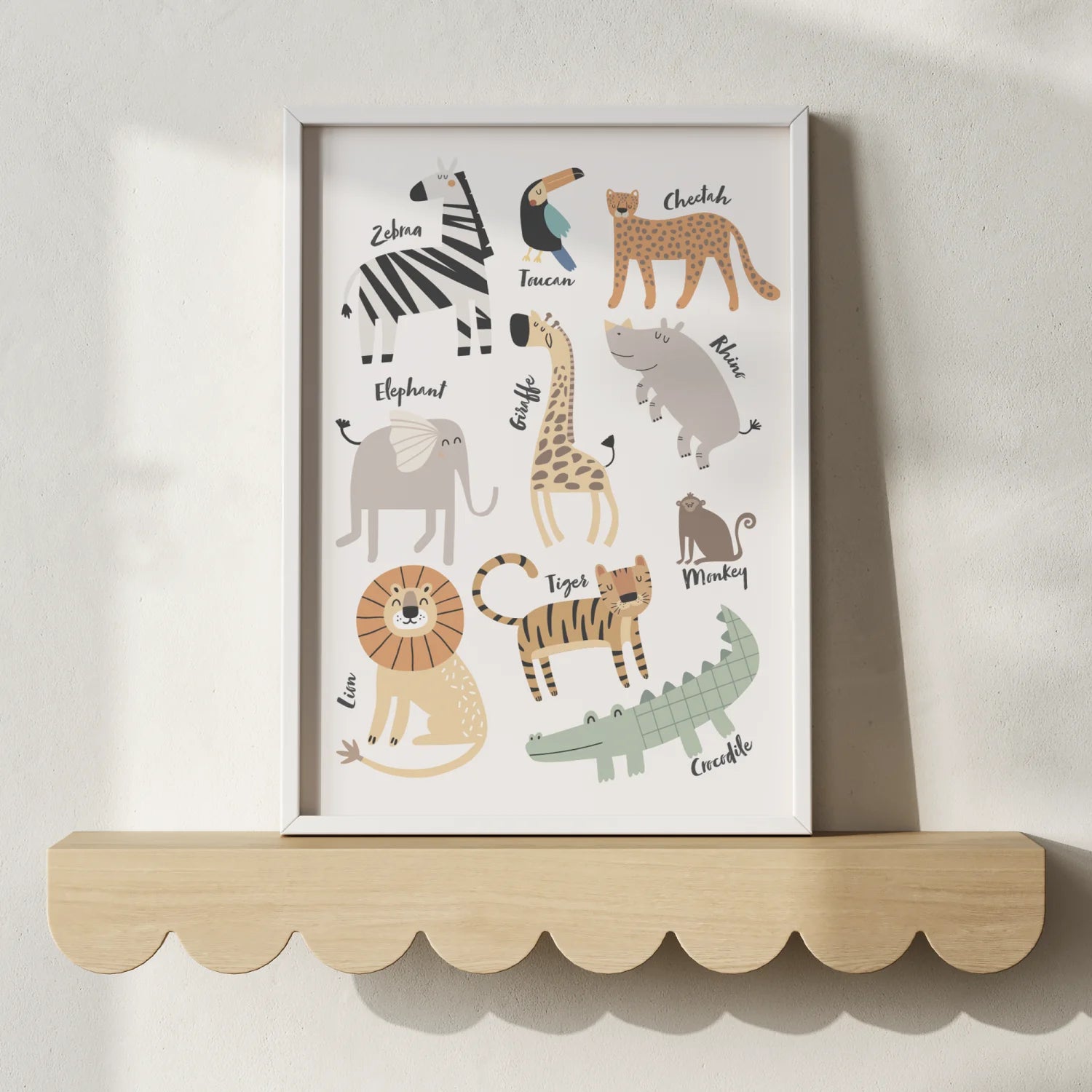 Safari Animals Print - WP1. Wall Prints