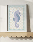 Sandy the Seahorse Print - WP1. Wall Prints