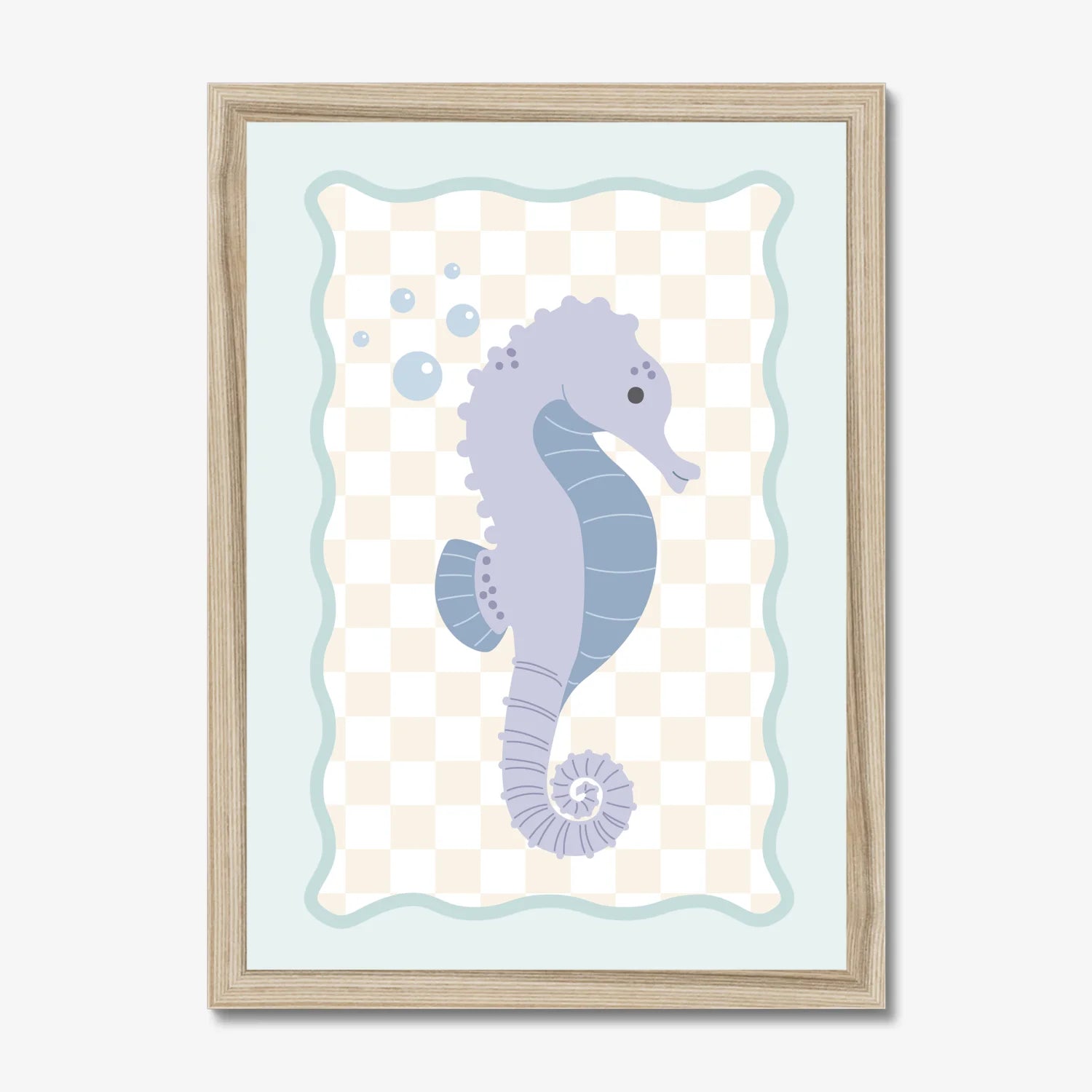 Sandy the Seahorse Print - WP1. Wall Prints
