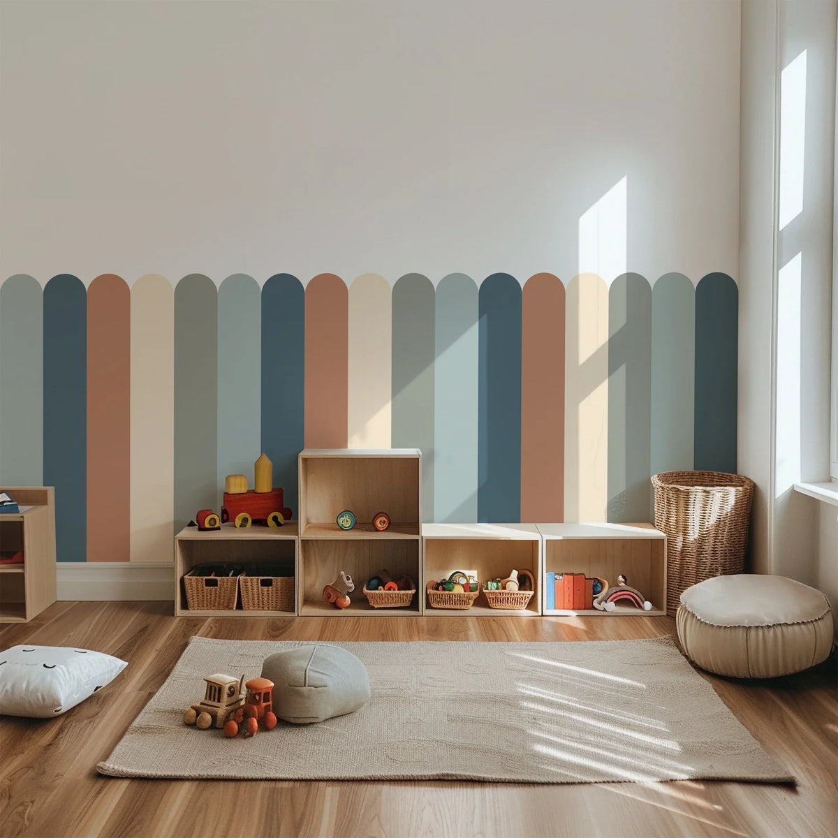 Scallop Panel Wall Panel Decals – Cool Kids Sticker Co.