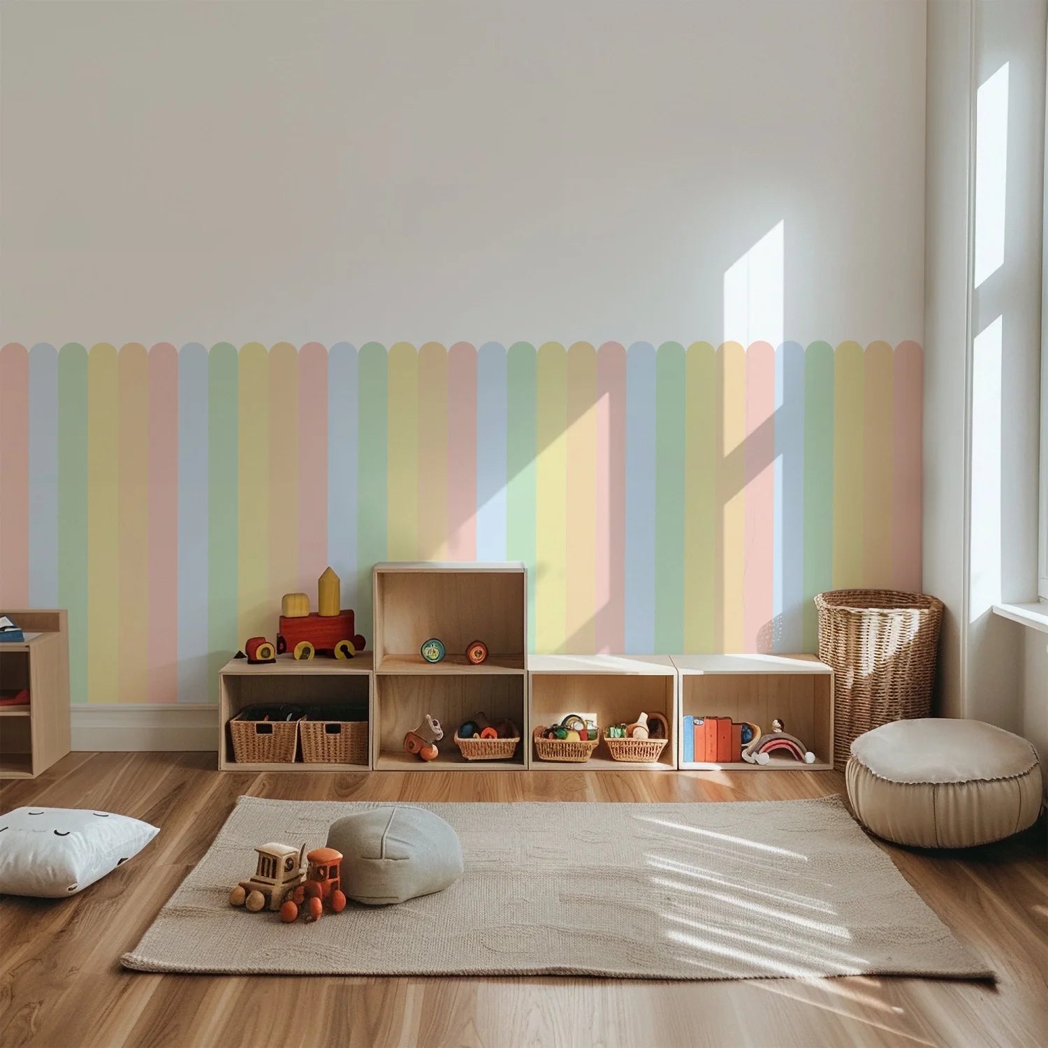 Thick Scallop Striped - Wall Panels - DW11.