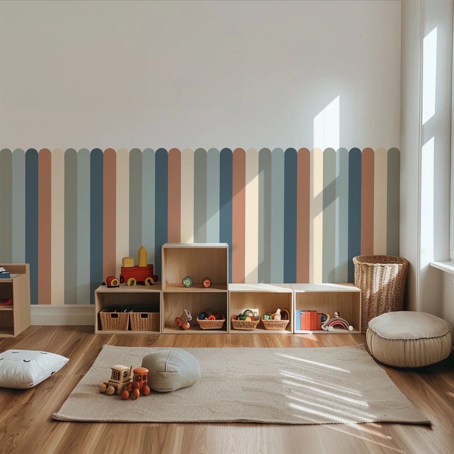 Thick Scallop Striped - Wall Panels - DW11.