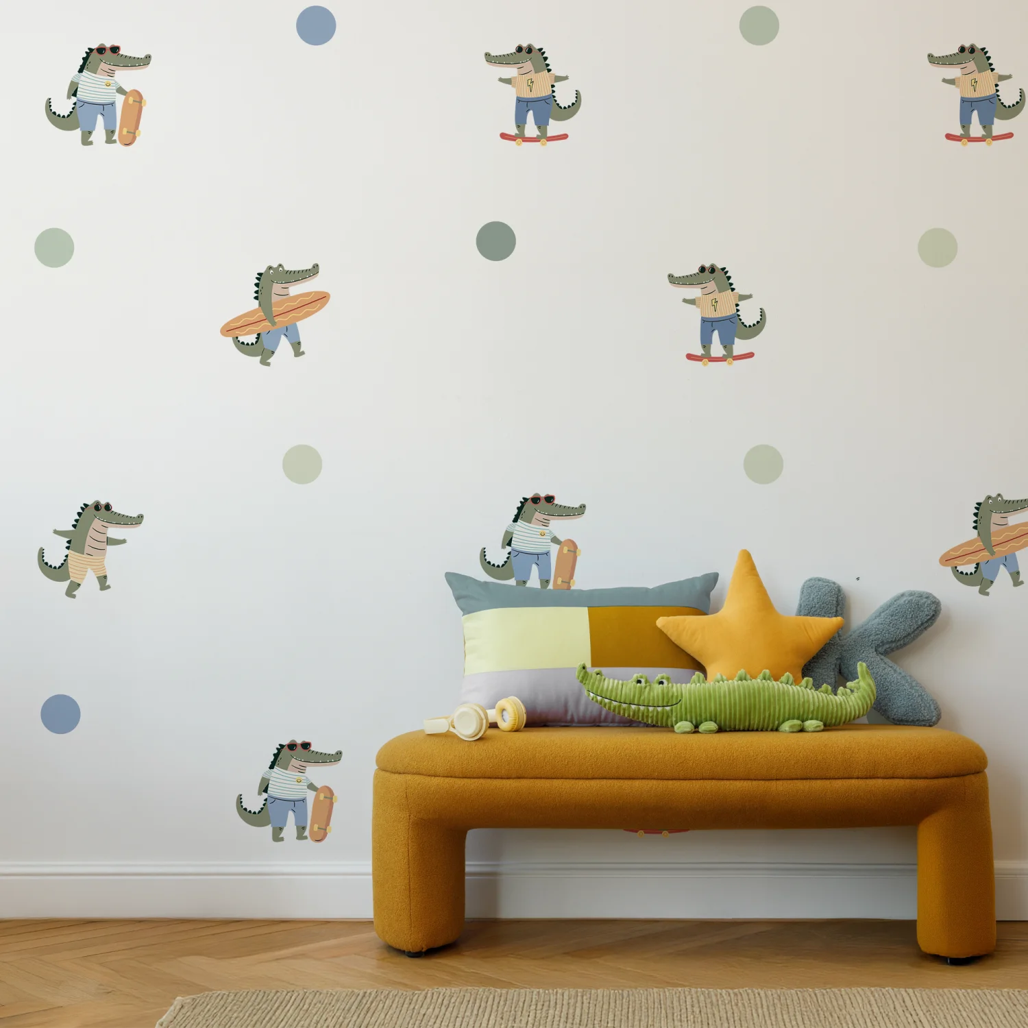 Skater Gator Wall Decals - DW5. Animal