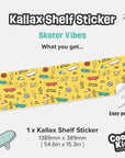 Kallax Shelf Skater Vibes Decal - Furniture Decals - Kallax