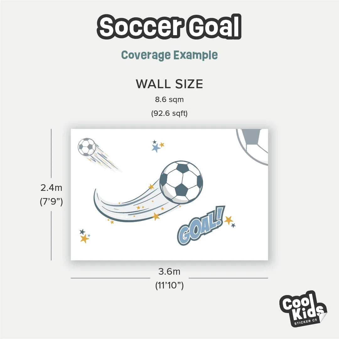 Soccer Goal Wall Decal - DW6. Fantasy Decals