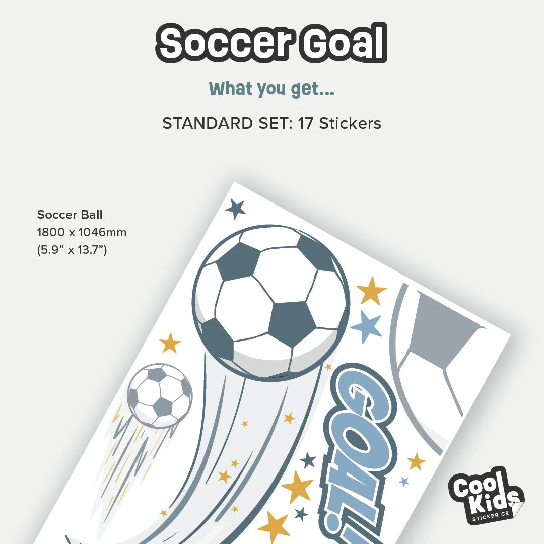 Soccer Goal Wall Decal - DW6. Fantasy Decals