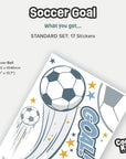 Soccer Goal Wall Decal - DW6. Fantasy Decals