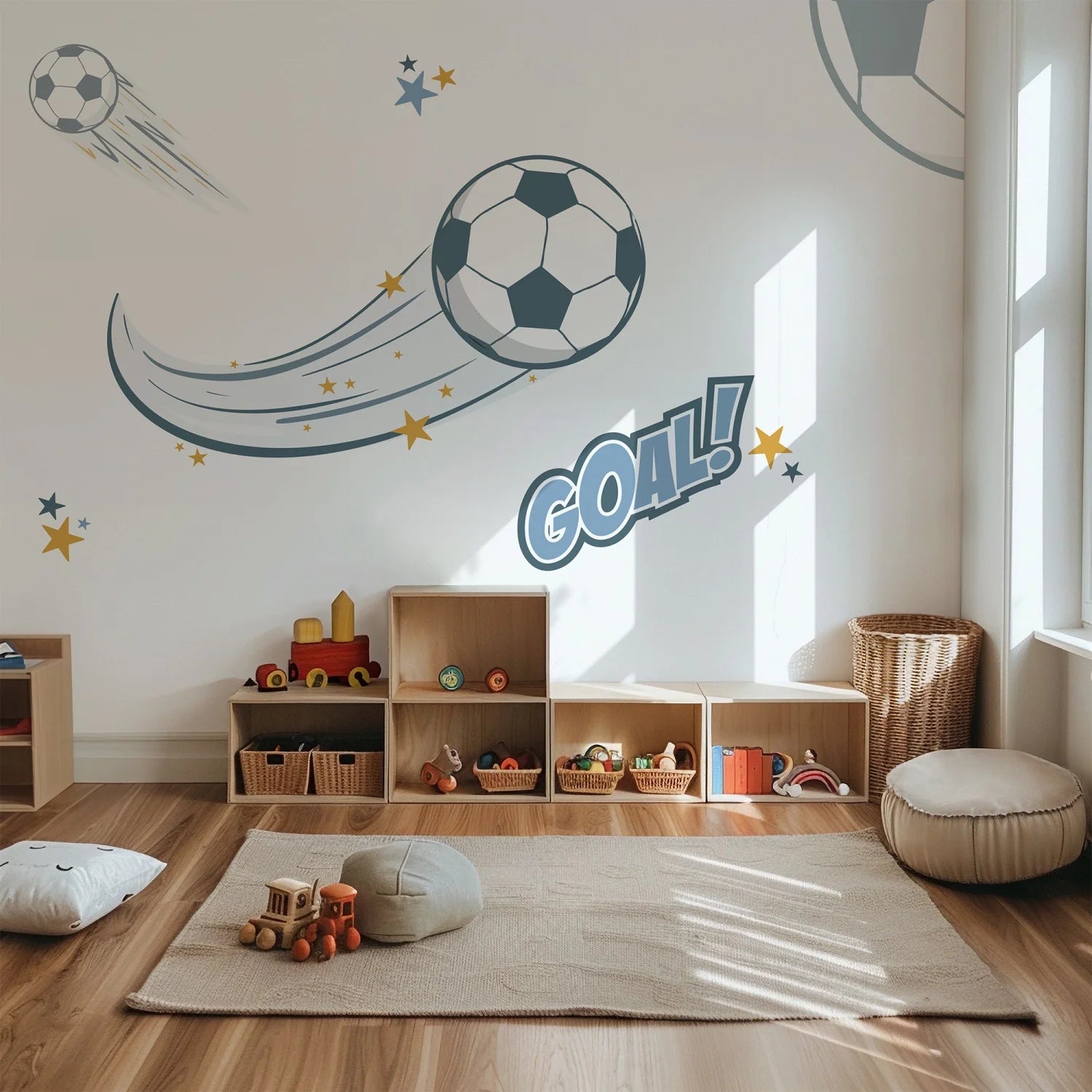 Soccer Goal Wall Decal - DW6. Fantasy Decals