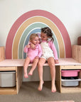 Solid Rainbow Wall Decal DW3. Sun Clouds