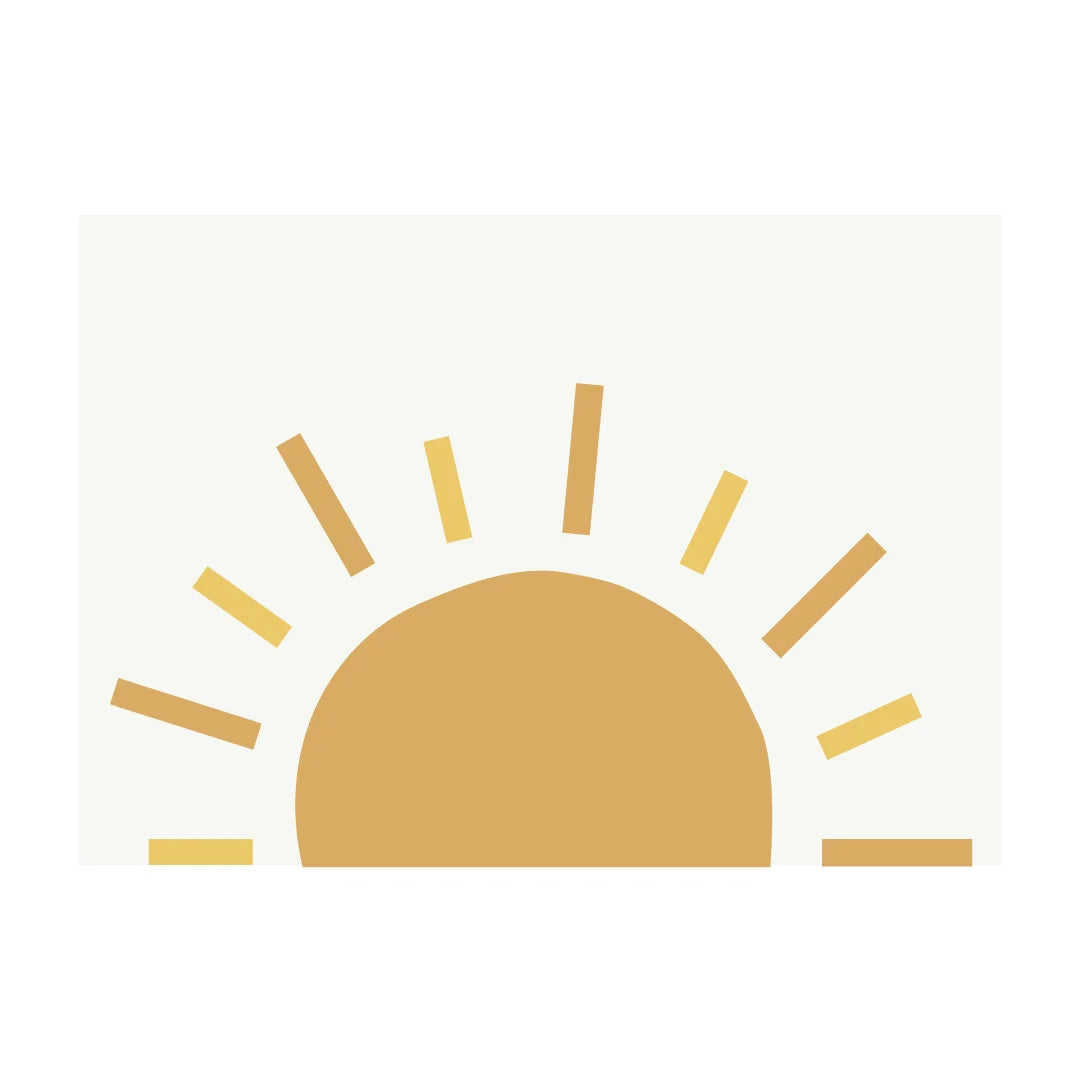 Solid Sun Wall Decal - DW3. Rainbow Clouds