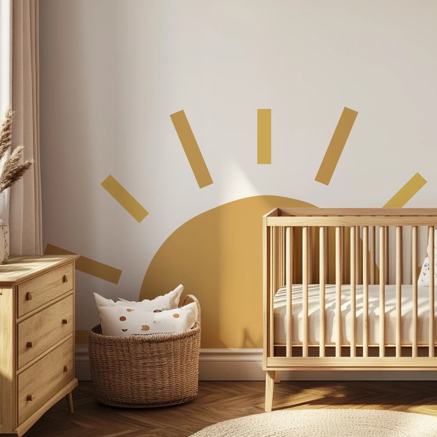 Solid Sun Wall Decal - DW3. Rainbow Clouds
