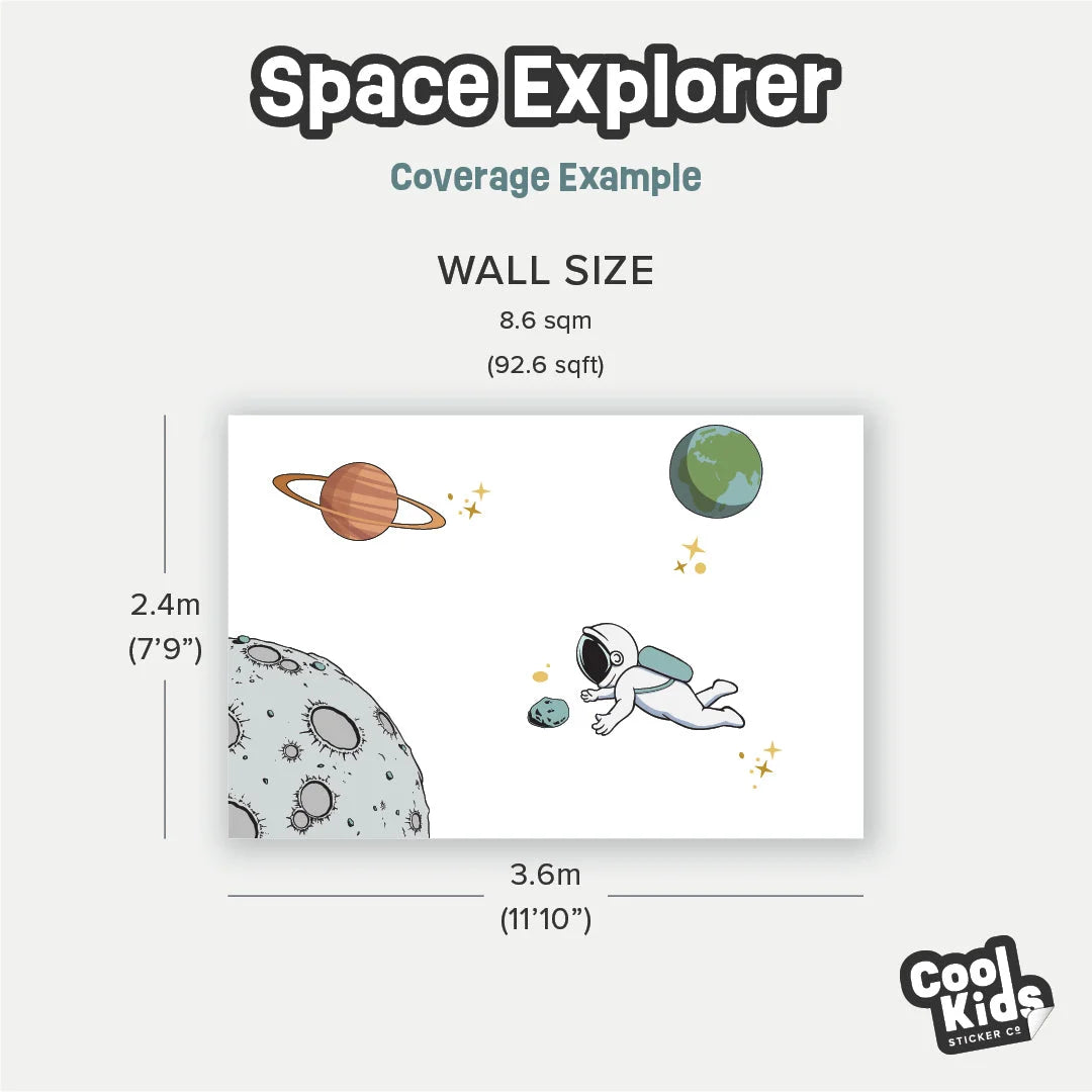 Space Explorer Wall Decal - DW7. Decals