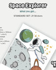 Space Explorer Wall Decal - DW7. Decals