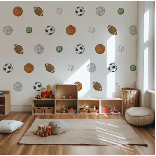 Sports Ball Wall Decal - DW6. Fantasy Decals