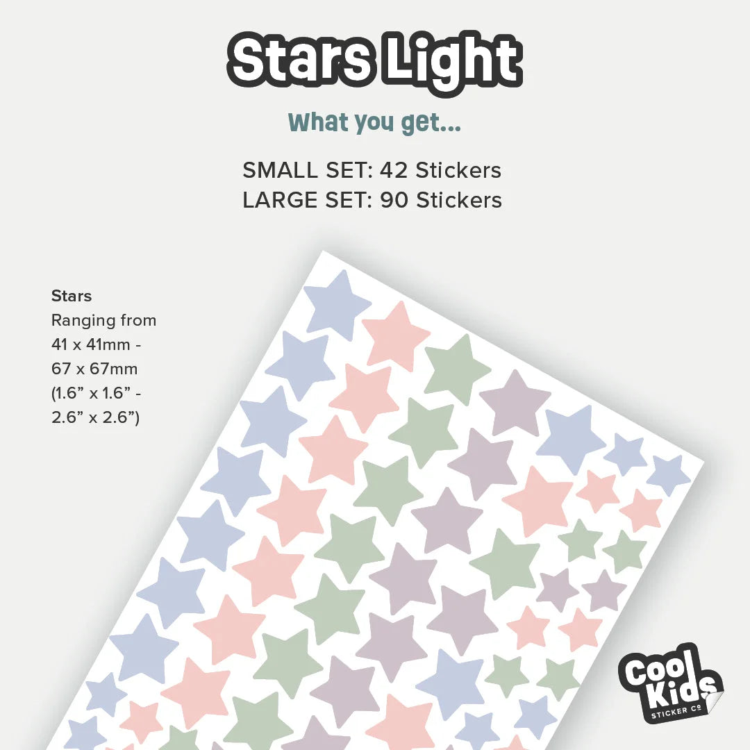 Stars Light Wall Decal - DW1. Shape Decals