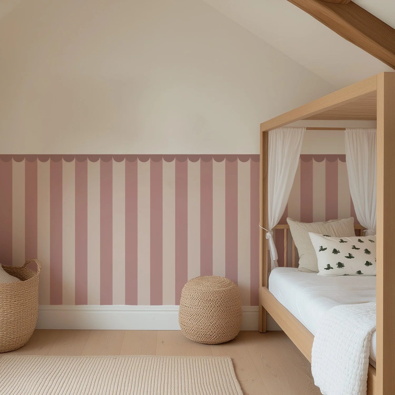 Striped - Wall Panels - Pink