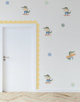 Surf & Skater Gator Wall Decals - DW5. Animal
