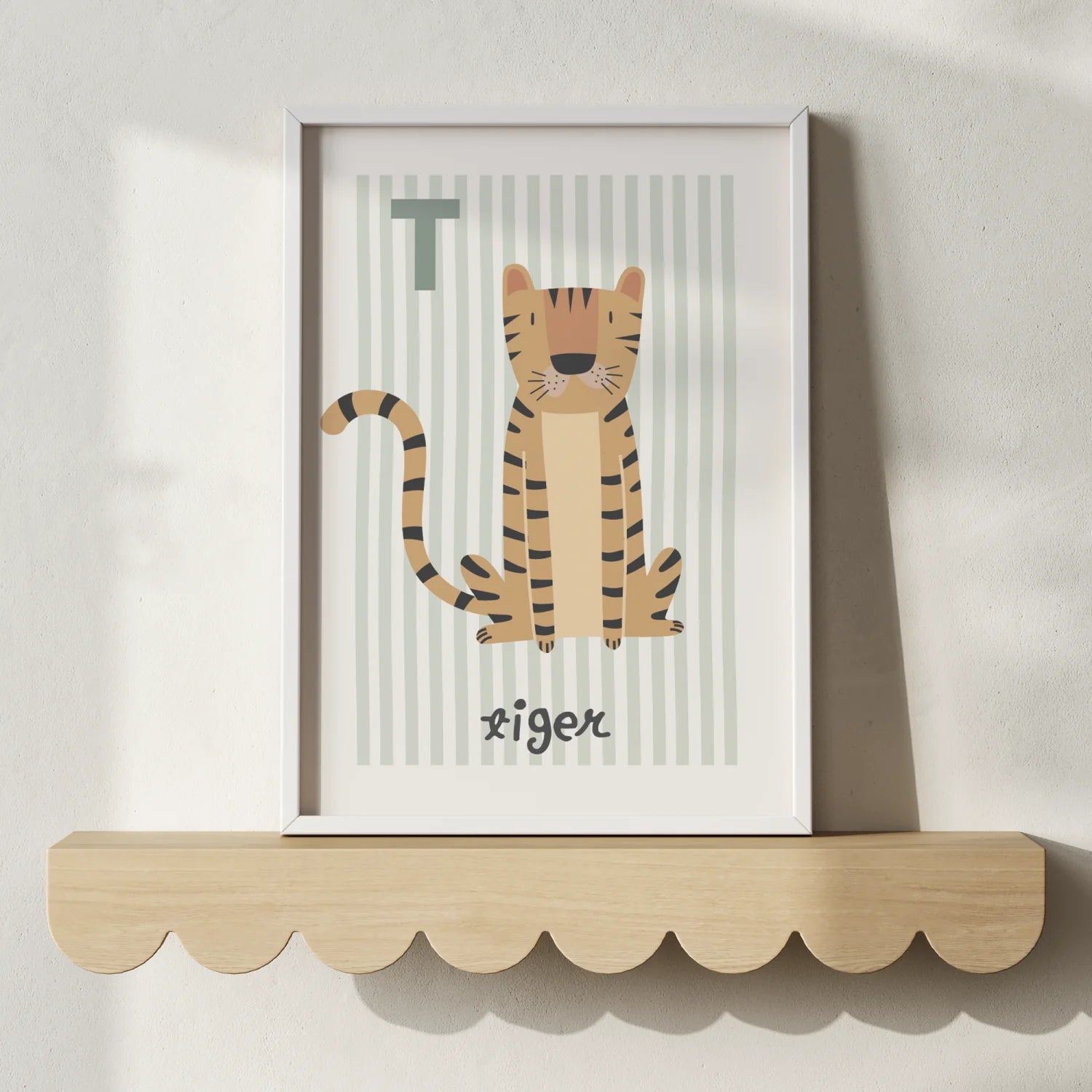 T is for Tiger Print - WP1. Wall Prints