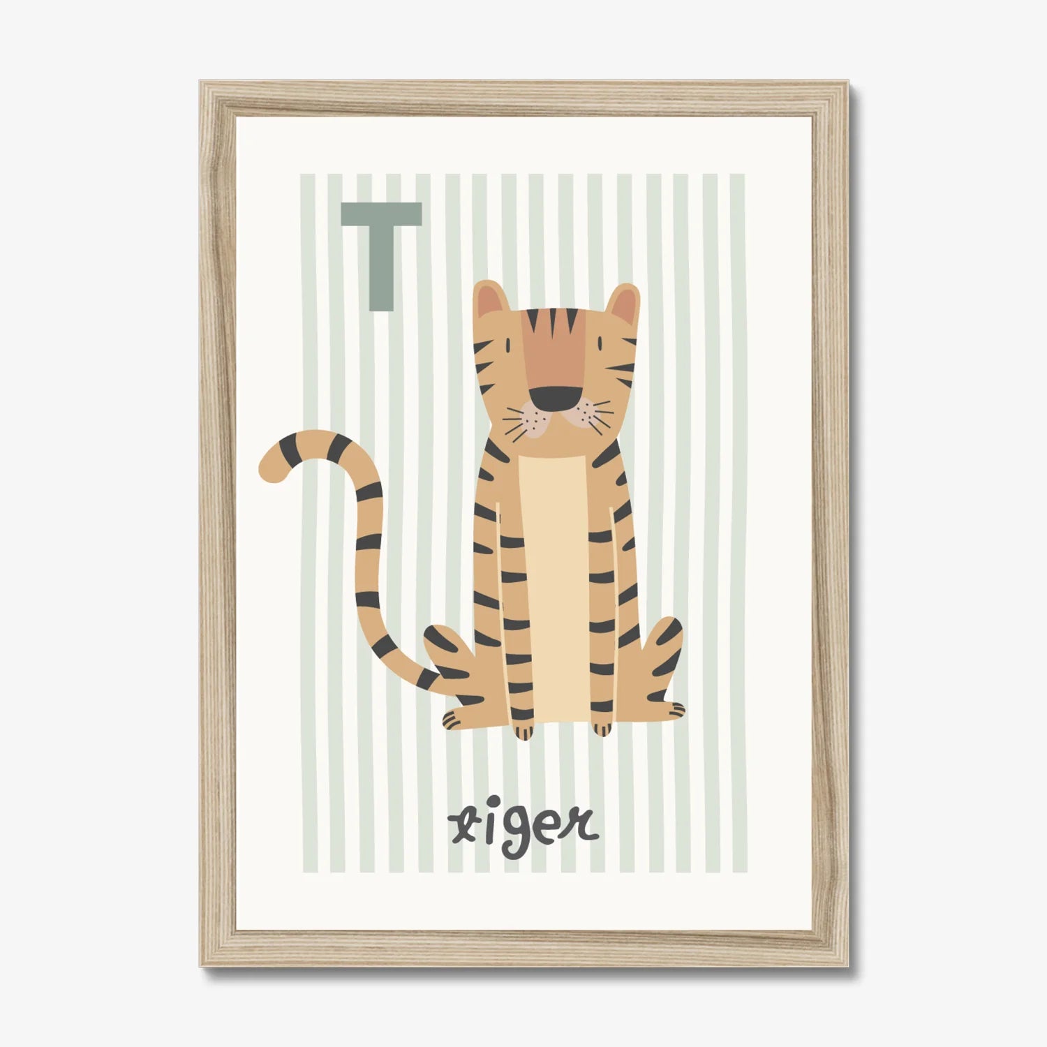 T is for Tiger Print - WP1. Wall Prints