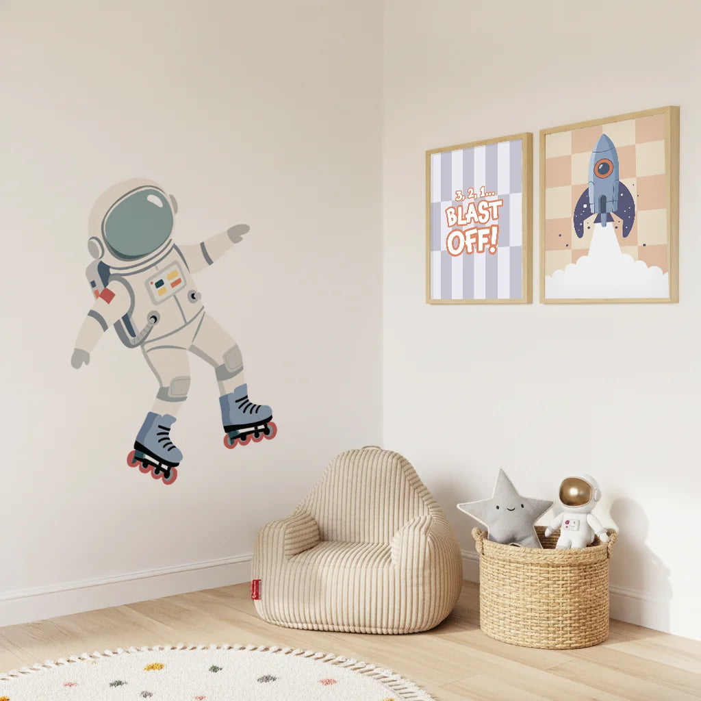 The Cosmic Crew Astronaut Feature Decals - Galaxy Glider