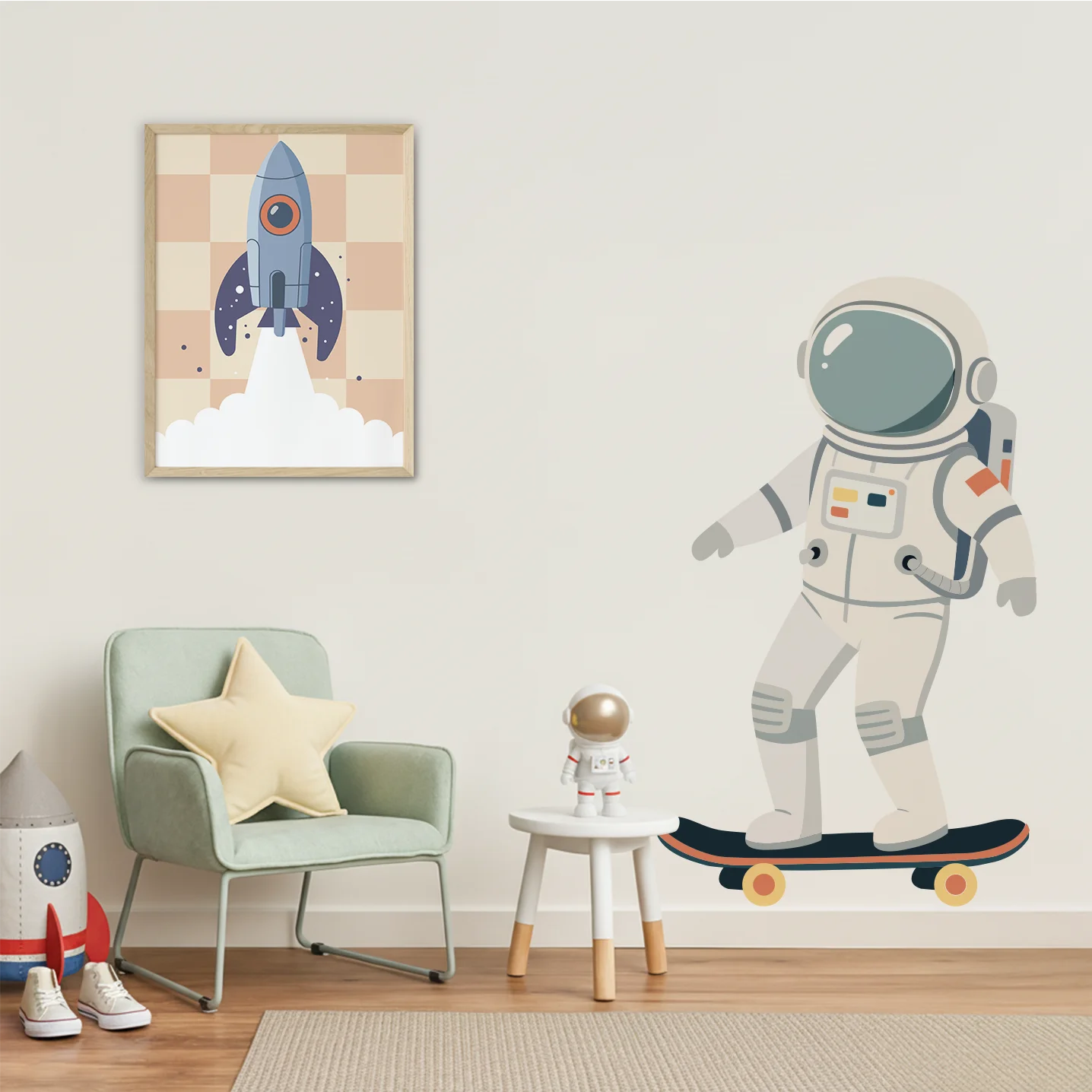 The Cosmic Crew Astronaut Feature Decals - Galaxy Glider