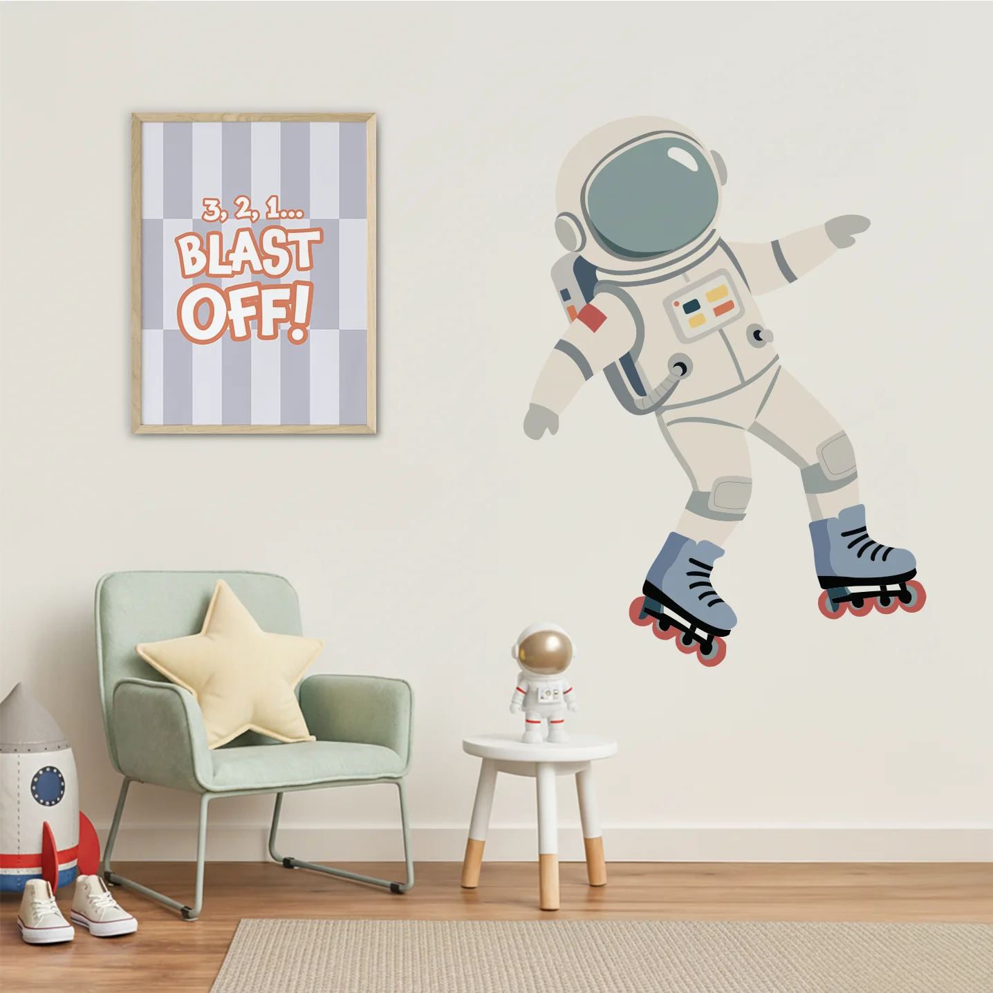 The Cosmic Crew Astronaut Feature Decals - Space Border