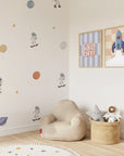 The Cosmic Crew Wall Decals - DW7. Space