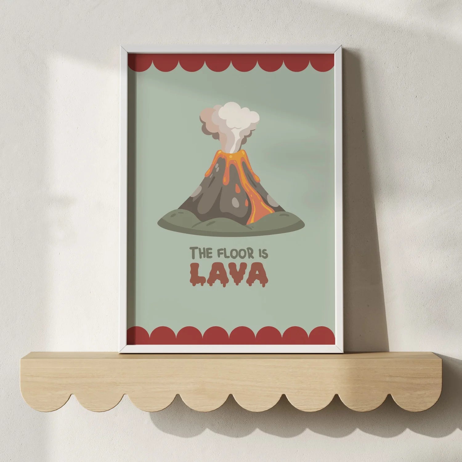 The Floor Is Lava Wall Print - WP1. Prints