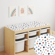 Trofast Top Abstract Dots Warm Decal
