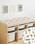 Trofast Top Animals on Safari Decal DF1. Tops
