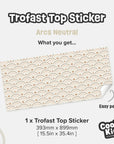 Trofast Top Arcs Neutral Decal - Furniture Decals - Trofast